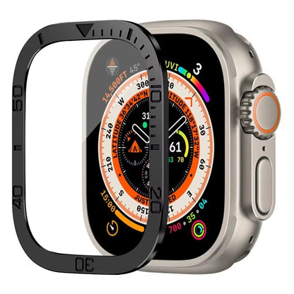 RuggedGuard Alloy  9H Tempered Glass Shield  FullCoverage For Apple Watch Ultra 49 Mm 14