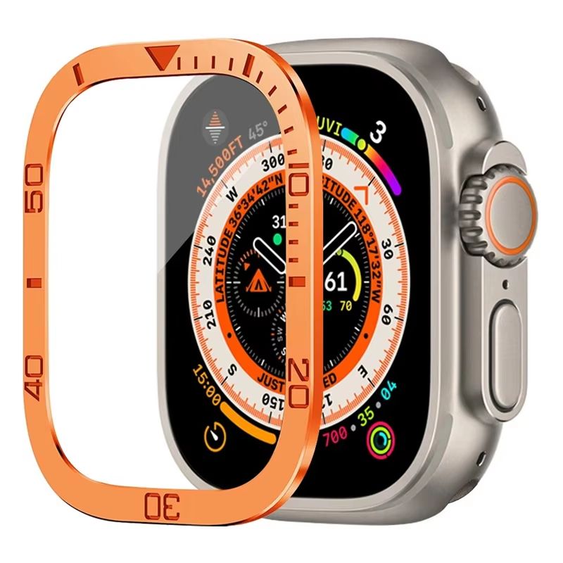 RuggedGuard Alloy  9H Tempered Glass Shield  FullCoverage For Apple Watch Ultra 49 Mm 15