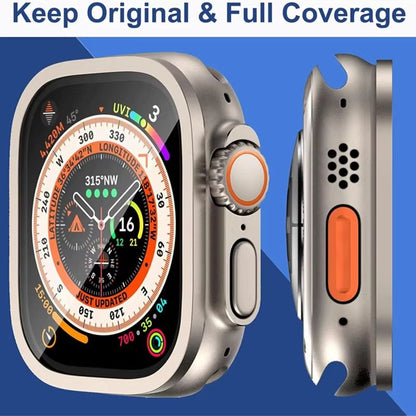 RuggedGuard Alloy  9H Tempered Glass Shield  FullCoverage For Apple Watch Ultra 49 Mm 1