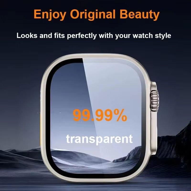 RuggedGuard Alloy  9H Tempered Glass Shield  FullCoverage For Apple Watch Ultra 49 Mm 3