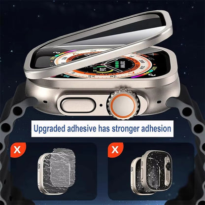 RuggedGuard Alloy  9H Tempered Glass Shield  FullCoverage For Apple Watch Ultra 49 Mm 4