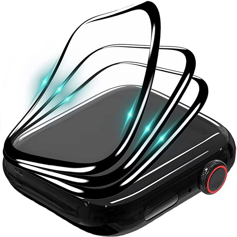 UltraClear Full-Curve Screen Film for Apple Watch – Fits 38/40/41/42/44/45/46/49 mm Series