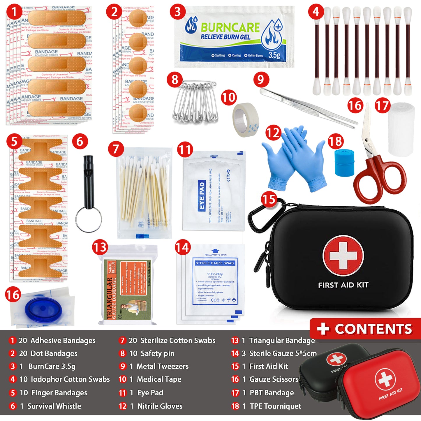 Portable First Aid Kit Home Emergency Medical Bag Multifunctional Outdoor Camping Hiking EDC Safety 6