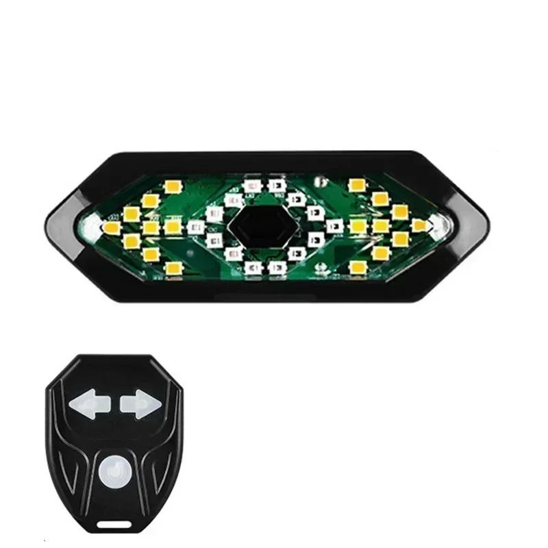Wireless Remote Control Bicycle Tail Light USB Rechargeable LED Turn Signal Lamp With Horn 7
