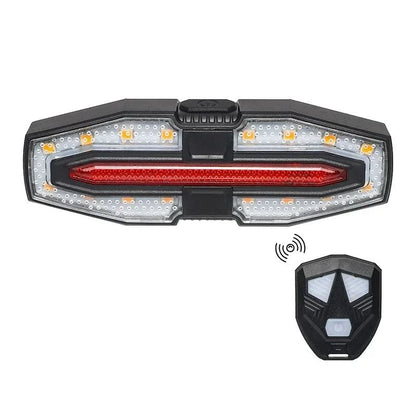 Wireless Remote Control Bicycle Tail Light USB Rechargeable LED Turn Signal Lamp With Horn 8