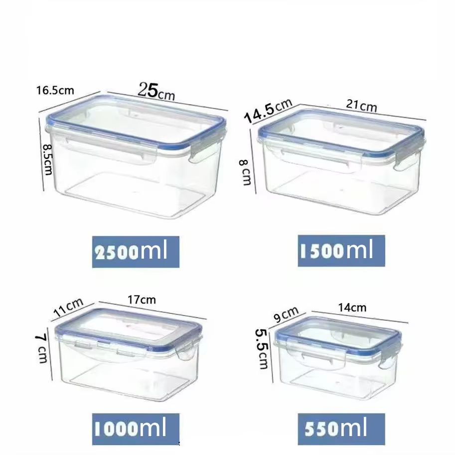 FreshVault UltraSealed Rectangular Storage Box  LargeCapacity Crisper  MicrowaveReady Lunch Box 6