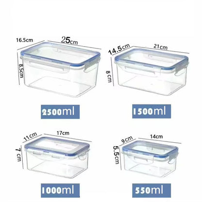 FreshVault UltraSealed Rectangular Storage Box  LargeCapacity Crisper  MicrowaveReady Lunch Box 6
