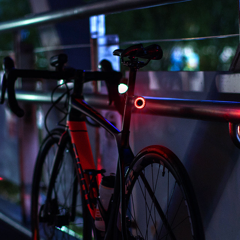 MTB Road Smart Brake Bicycle Tail Light USB Charging Bike Rear Light Waterproof Seatpost Saddle Cyc 4
