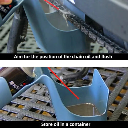 Motorcycle And Bicycle Chain Oil Storage And Cleaning Tool Box 2