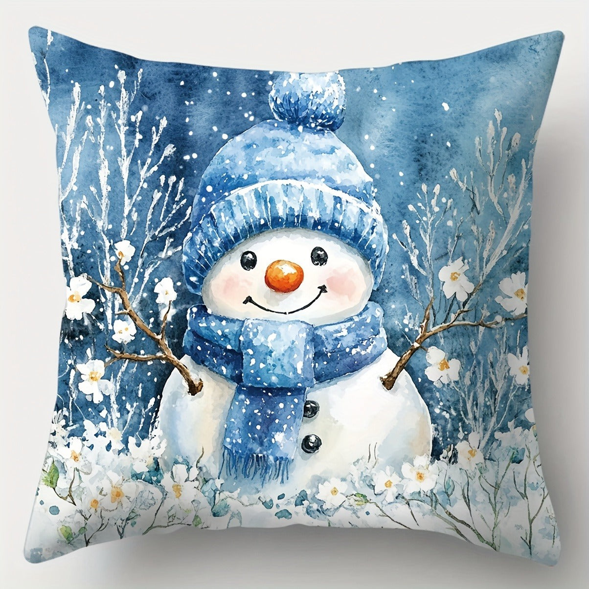 Christmas decoration pillowcase cute Santa Claus Snowman fawn pillow cover Sofa cushion cover home decoration gift
