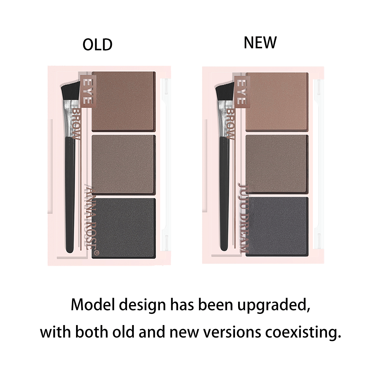 Waterproof Three Color Eyebrow Powder, Sweat Proof Natural Long Lasting, Three Dimensional Eyebrow Shape Palette