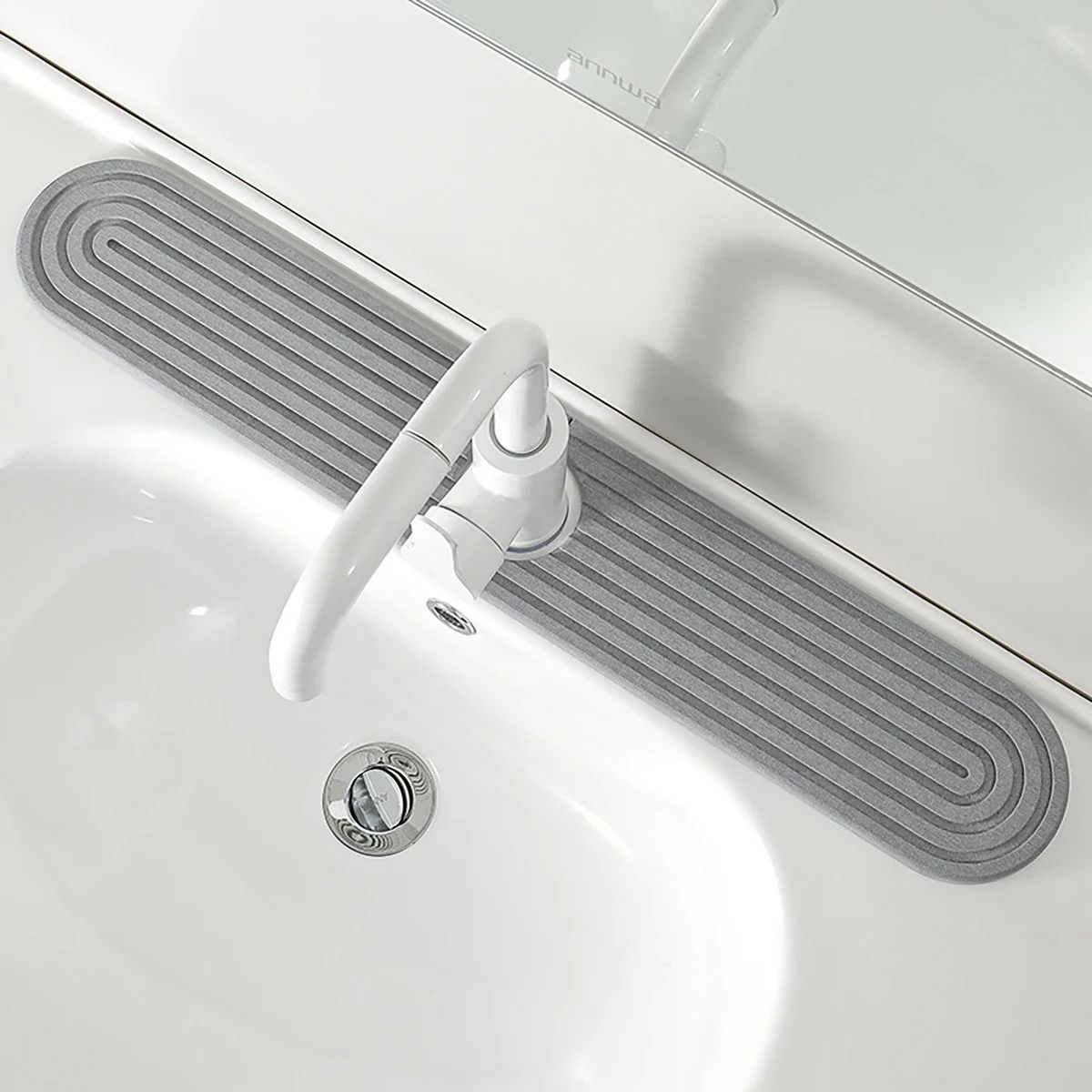 Super Absorbent Fast Drying Faucet Mat  Diatomite Stone Sink Tray For Kitchen And Bathroom 13