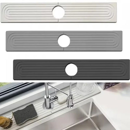 Super Absorbent Fast Drying Faucet Mat  Diatomite Stone Sink Tray For Kitchen And Bathroom 1