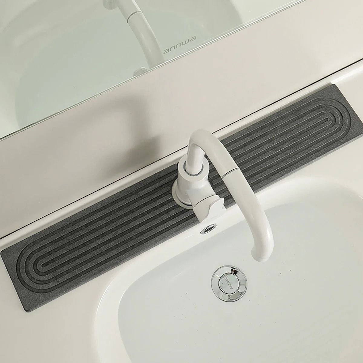Super Absorbent Fast Drying Faucet Mat  Diatomite Stone Sink Tray For Kitchen And Bathroom 2