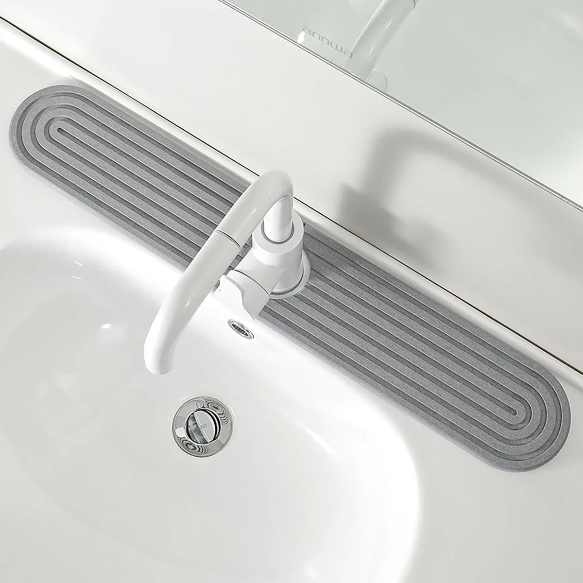 Super Absorbent Fast Drying Faucet Mat  Diatomite Stone Sink Tray For Kitchen And Bathroom 5