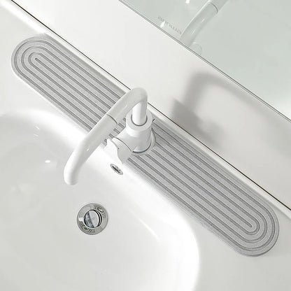 Super Absorbent Fast Drying Faucet Mat  Diatomite Stone Sink Tray For Kitchen And Bathroom 18