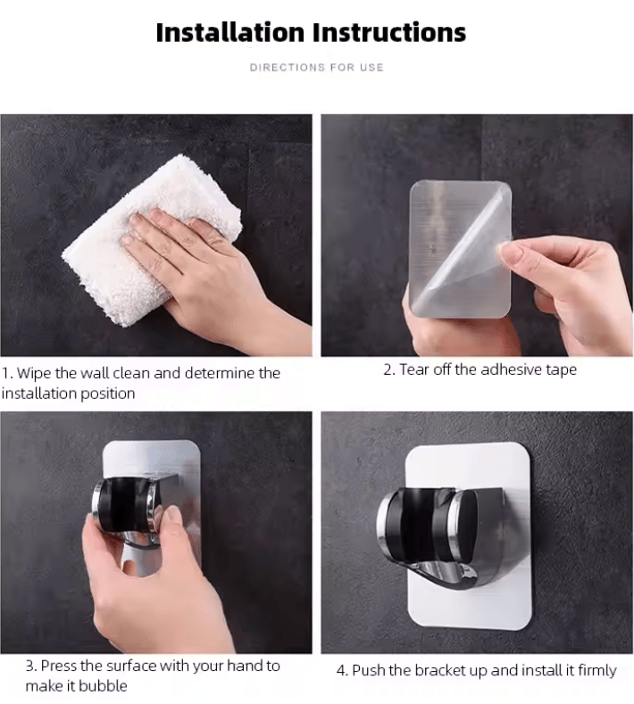 FlexMount Adjustable Showerhead Holder 1