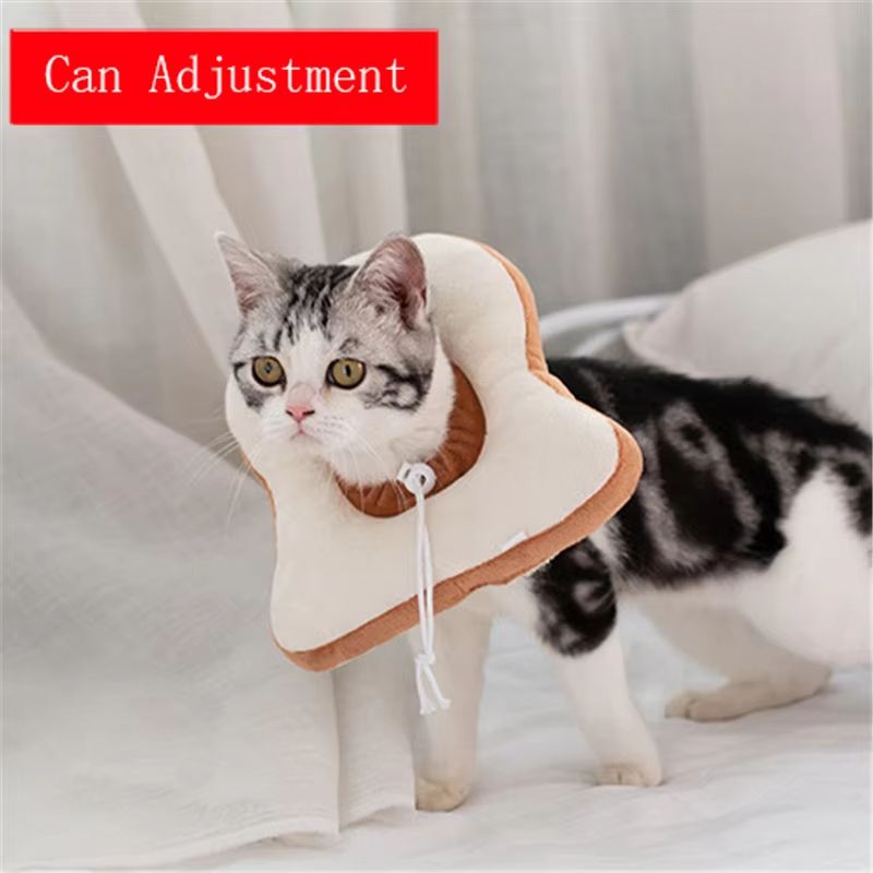 ComfortGuard Toast  Avocado Soft Cotton ECollar  Adjustable WoundProtection Shield For Dogs  Cats 12