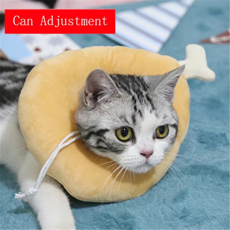 ComfortGuard Toast  Avocado Soft Cotton ECollar  Adjustable WoundProtection Shield For Dogs  Cats 14