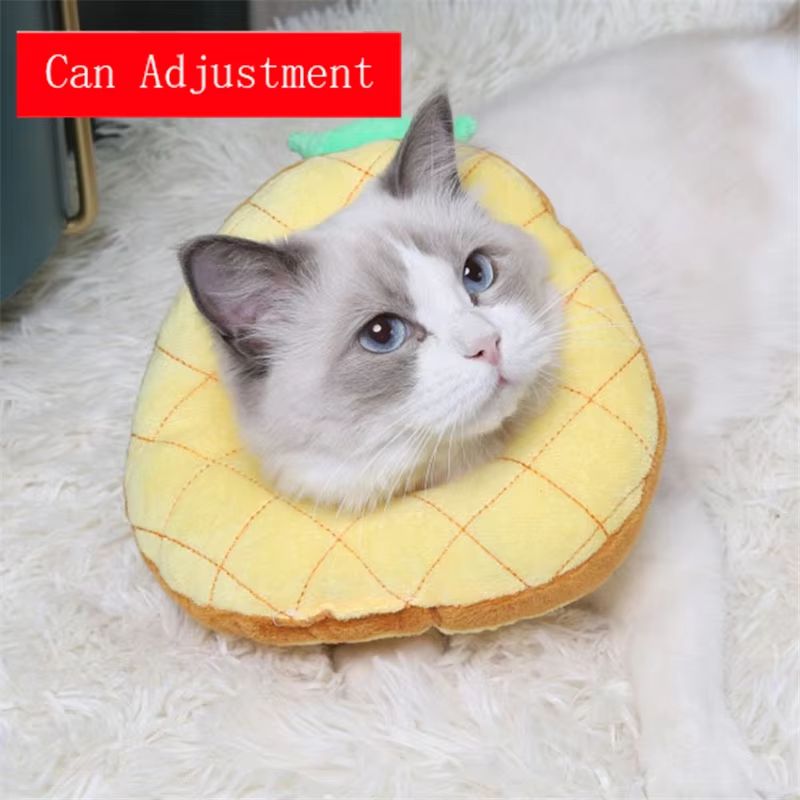 ComfortGuard Toast  Avocado Soft Cotton ECollar  Adjustable WoundProtection Shield For Dogs  Cats 15
