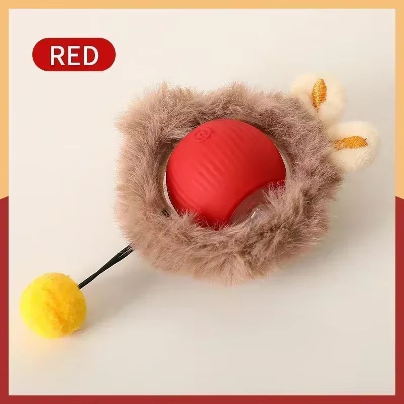 WhiskerSpin Smart Rolling Toy Ball  USB Rechargeable Auto Teaser For Cats  Pets 7
