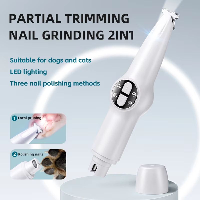 PawPrecise LED Waterproof Dog & Cat Paw Trimmer – Rechargeable Grooming Clipper
