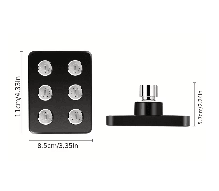 AquaJet Supercharged Wall Mounted Shower Head 3