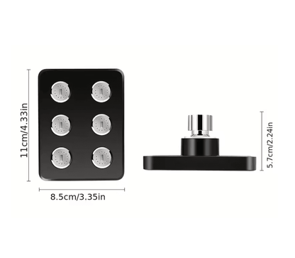 AquaJet Supercharged Wall Mounted Shower Head 3
