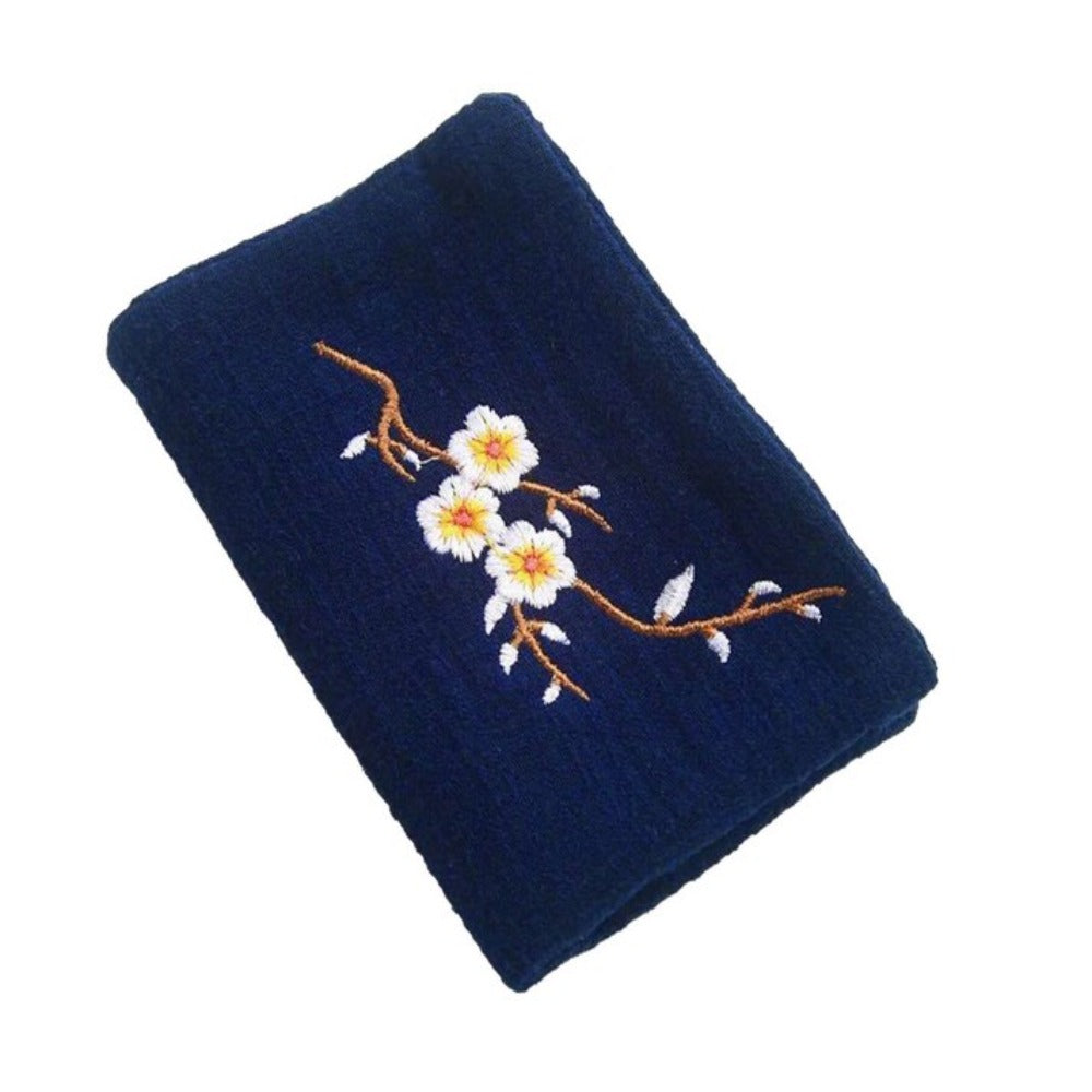 Embroidery Tea Towels Durable Cotton And Linen Lightweight Water Uptake Easy To Clean Cleaning Rag 1