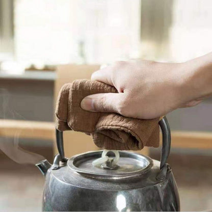 Embroidery Tea Towels Durable Cotton And Linen Lightweight Water Uptake Easy To Clean Cleaning Rag 4