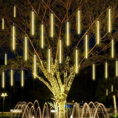 LED Meteor Shower Rain String Lights for Outdoor and Indoor Decor