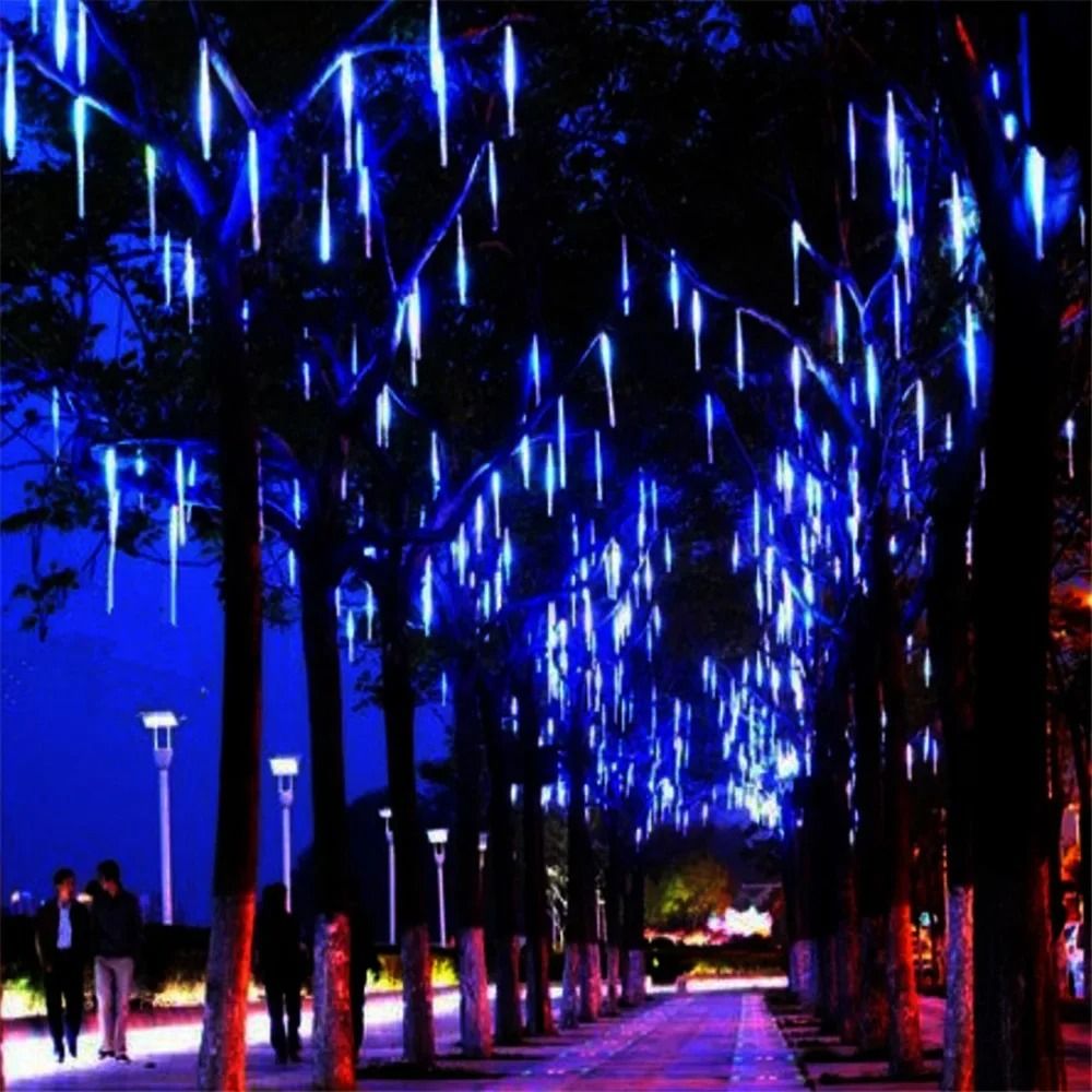 LED Meteor Shower Rain String Lights For Outdoor And Indoor Decor 5
