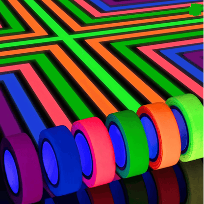 GlowTape Neon Fluorescent Gaffer Tape Set