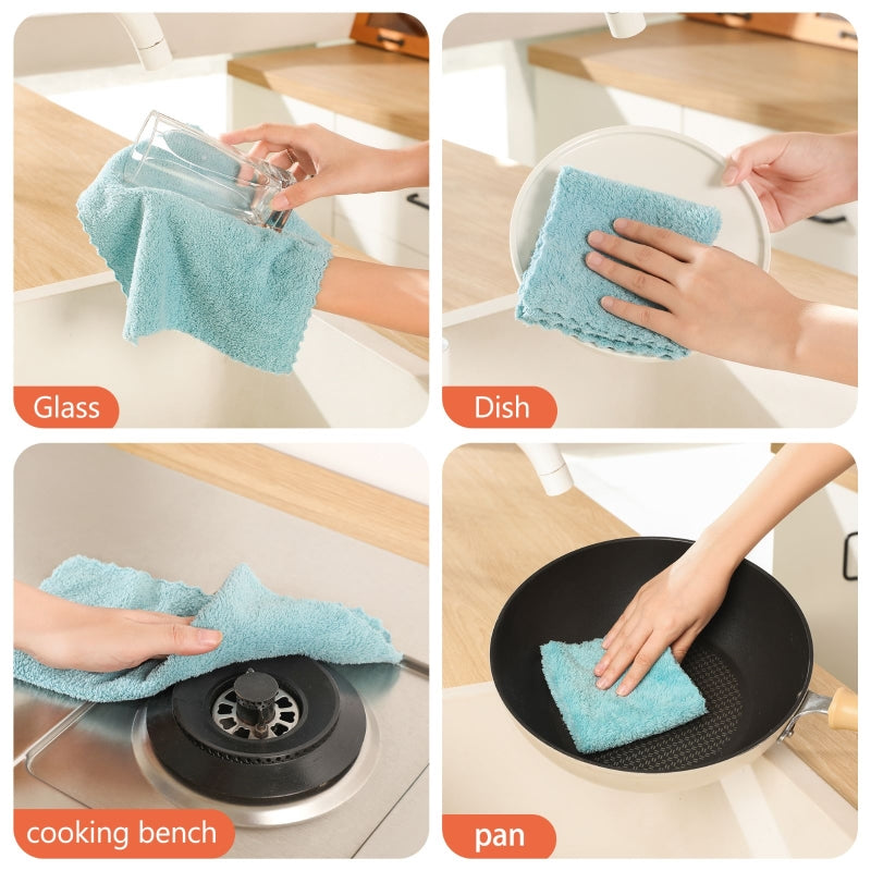 Multi-functional Home Use Cloths, Highly Absorbent and Soft, Perfect for Kitchen and Bathroom Cleaning