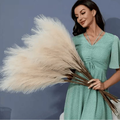 BloomAura Artificial Pampas Grass Set