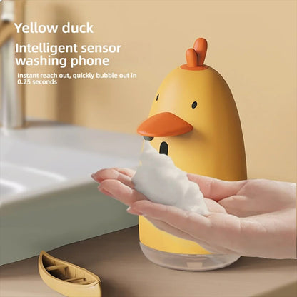 Cute Cartoon Automatic Soap Dispenser  Touchless USB Rechargeable Foam Hand Washing Machine For Kid 1