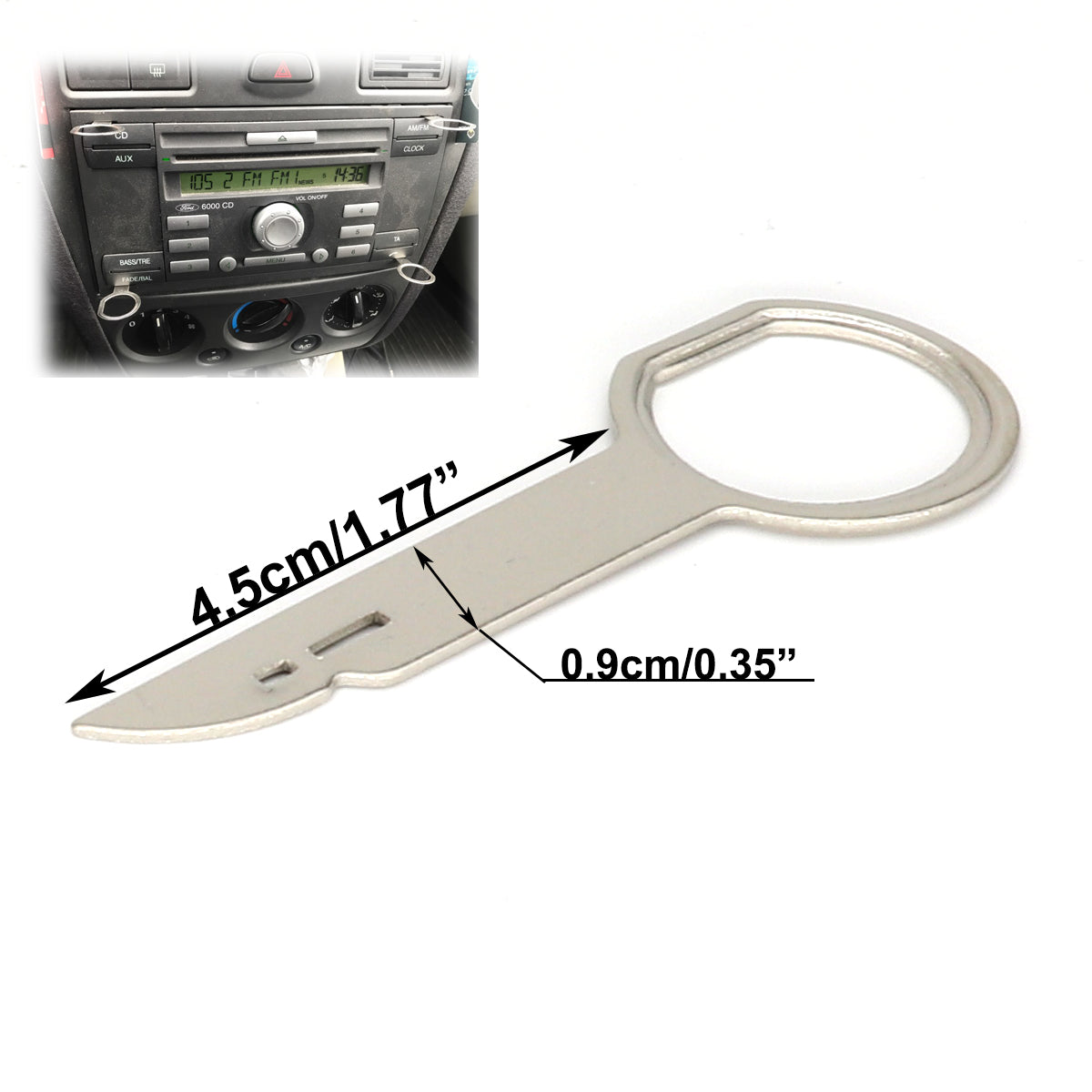 Car Radio CD Stereo Extractor Kit Key Release Removal Pin Tools For Easy Installation 5