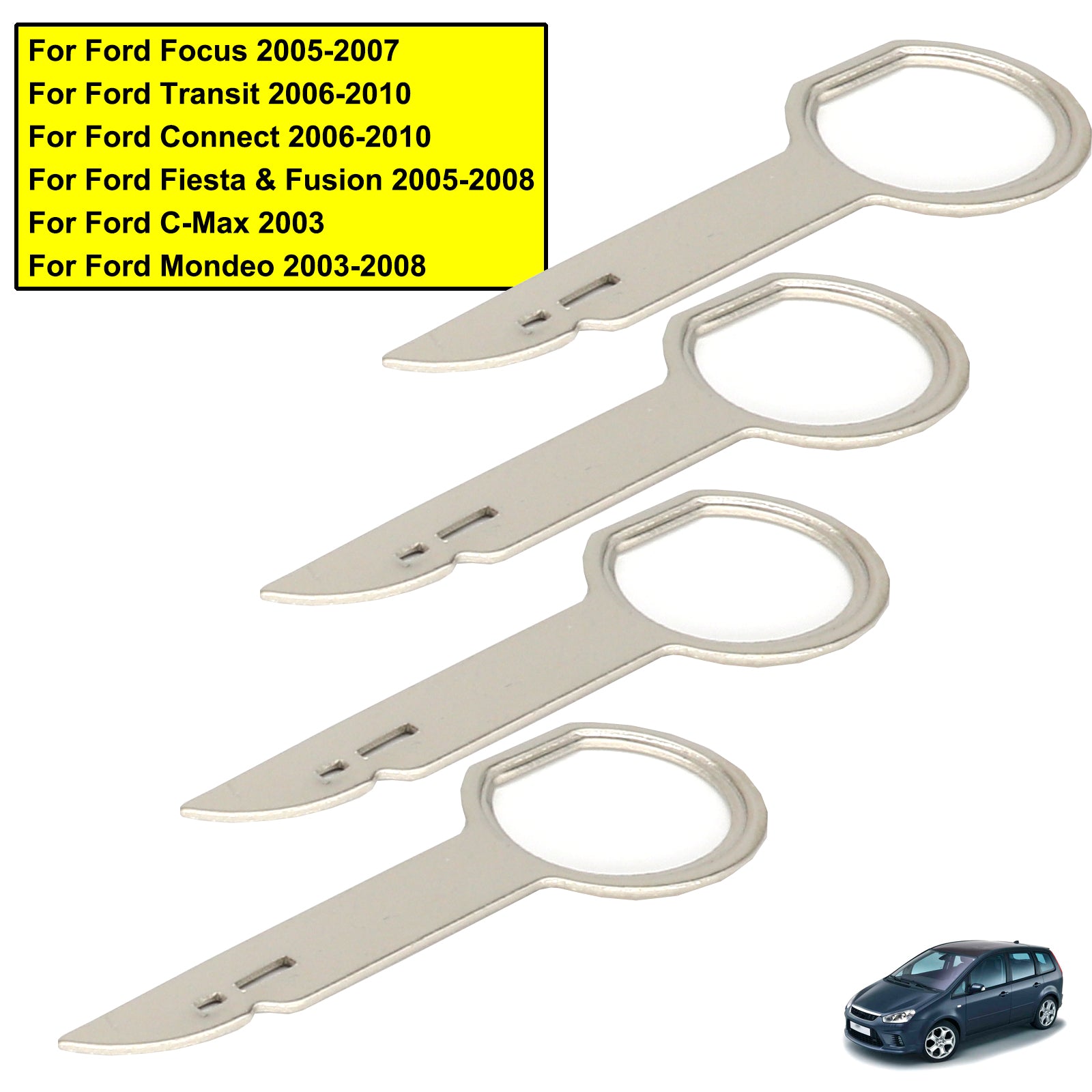Car Radio CD Stereo Extractor Kit Key Release Removal Pin Tools For Easy Installation 4