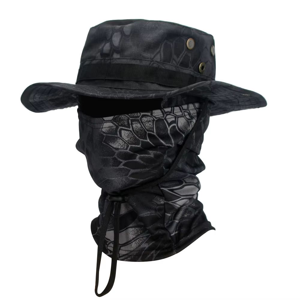 CamoShield Foldable Boonie Cap  Balaclava Hat Suit  WideBrim Outdoor SunProtection Cap 9