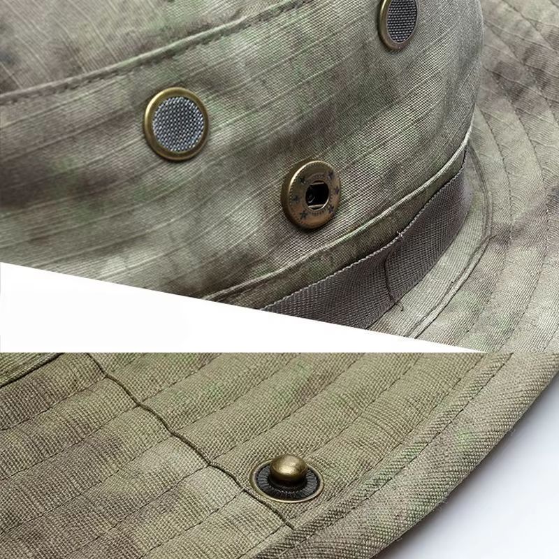 CamoShield Foldable Boonie Cap  Balaclava Hat Suit  WideBrim Outdoor SunProtection Cap 5