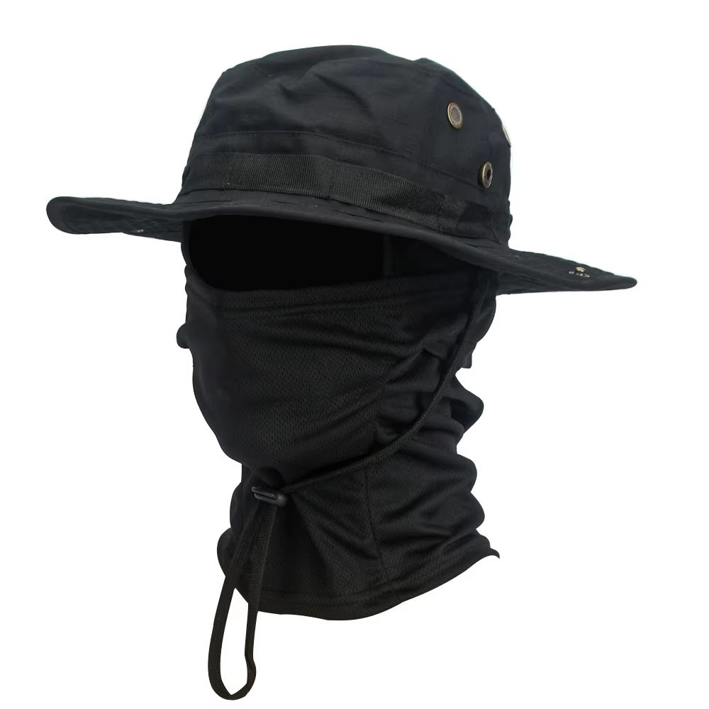 CamoShield Foldable Boonie Cap  Balaclava Hat Suit  WideBrim Outdoor SunProtection Cap 8