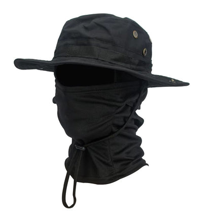 CamoShield Foldable Boonie Cap  Balaclava Hat Suit  WideBrim Outdoor SunProtection Cap 8