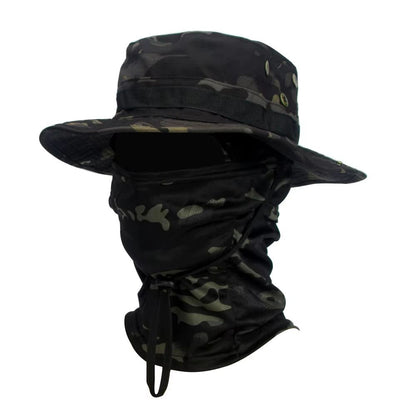 CamoShield Foldable Boonie Cap  Balaclava Hat Suit  WideBrim Outdoor SunProtection Cap 10