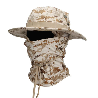 CamoShield Foldable Boonie Cap  Balaclava Hat Suit  WideBrim Outdoor SunProtection Cap 15