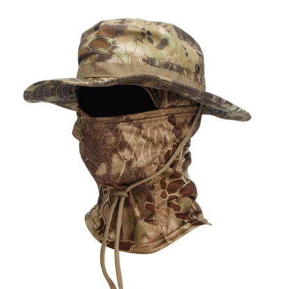 CamoShield Foldable Boonie Cap  Balaclava Hat Suit  WideBrim Outdoor SunProtection Cap 17