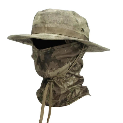 CamoShield Foldable Boonie Cap  Balaclava Hat Suit  WideBrim Outdoor SunProtection Cap 21