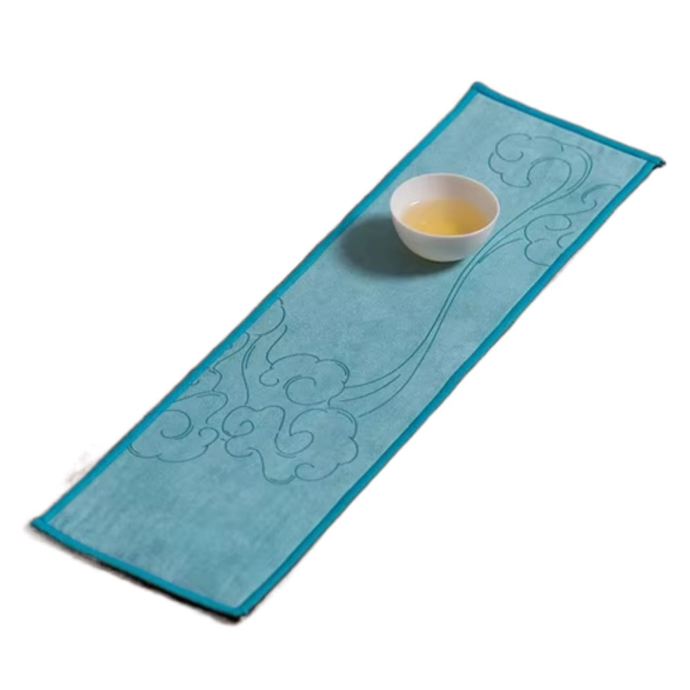 Absorbent Cotton Tea Towel, New Thickened Cleaning Cloth, Painted Tea Ceremony Napkin