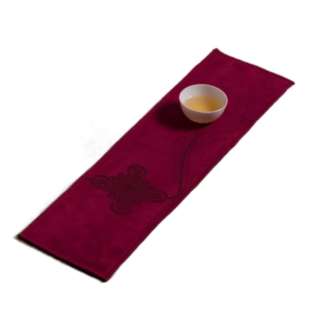 Absorbent Cotton Tea Towel, New Thickened Cleaning Cloth, Painted Tea Ceremony Napkin