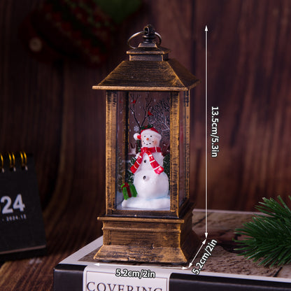 Christmas Tree Santa Claus Light Night Light Decorative Desktop Decoration Festive Interior Light F 9