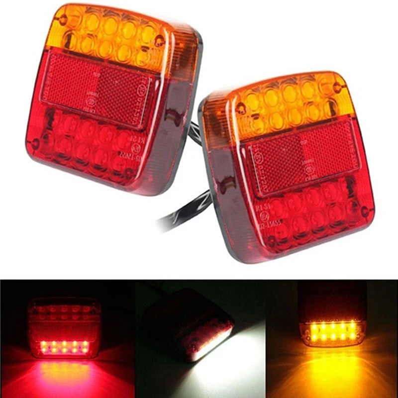 Durable LED Car Truck Tail Light, Waterproof Rear Warning Lamp for Trailer and Caravans